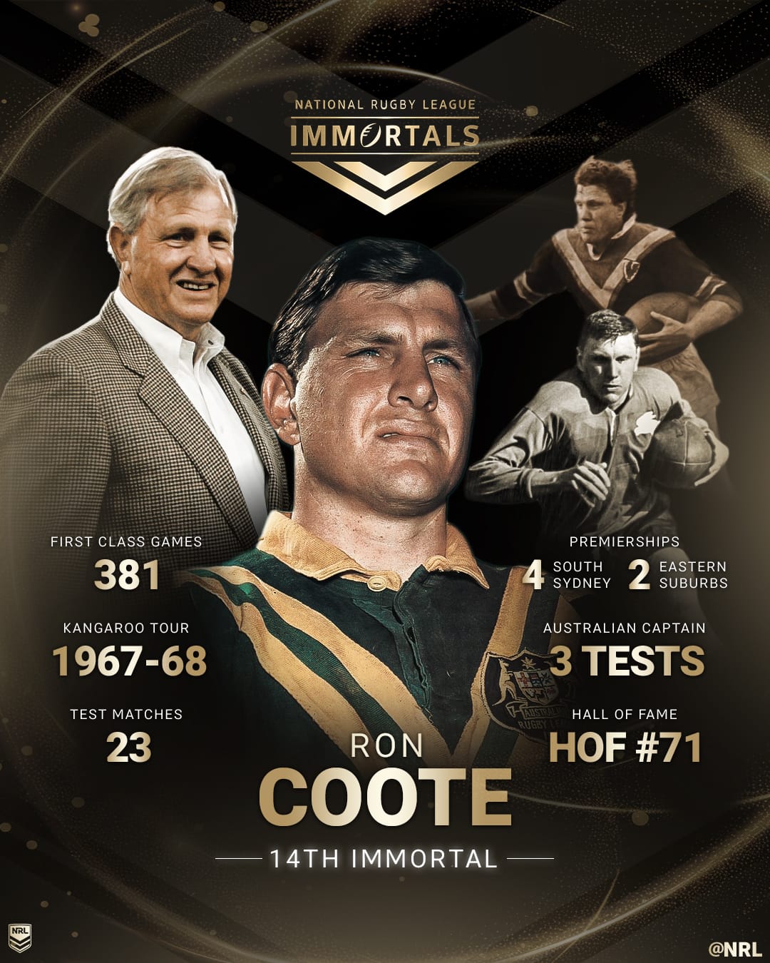 Ron Coote - A Rugby League Immortal in Our Midst