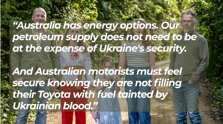 My Ukrainian neighbours fuelled my campaign to block Russian oil from Australia